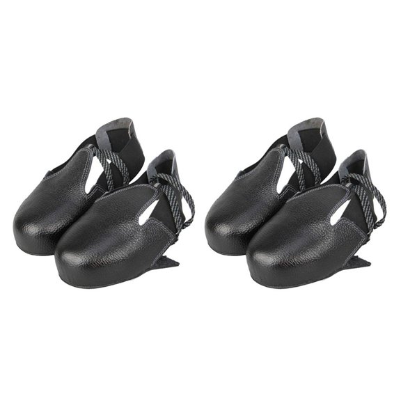 QSTDGVPW 2 Pairs Durable Leather Boot Cover Anti-slip Protection For Workers Visitors