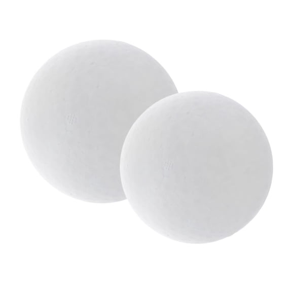 QSTDGVPW 2 Pcs Modelling Polystyrene Styrofoam Foam Ball White Craft Balls 150&200 mm