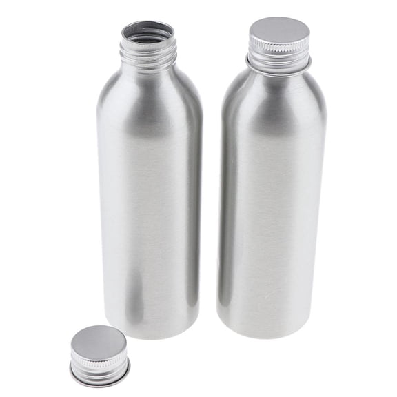 QSTDGVPW 2 Pieces / Set Empty Aluminum Bottle for Kitchen, Outdoor, Travel, Dresser, Pill 15ml