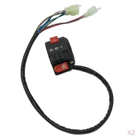 QSTDGVPW 2 Sets 6+2 Pin Plug Start Kill Switch For 50cc 70cc 110cc 125cc ATV Quad