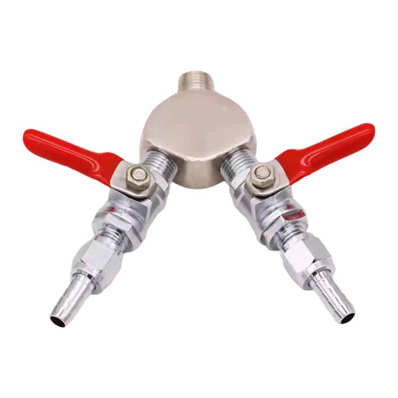 QSTDGVPW 2 Way CO2 Splitter Brewing Making Accessory Compact Equipment Easy to Use Sturdy