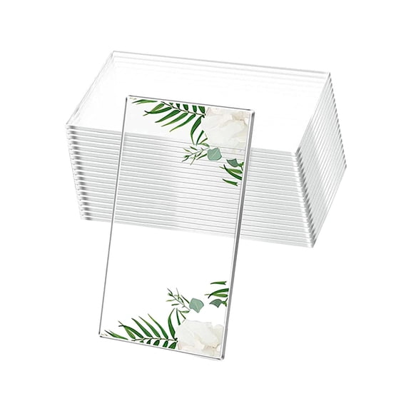 QSTDGVPW 20 Pieces Table Sign Acrylic Table Number Acrylic Seating Chart Personalized DIY