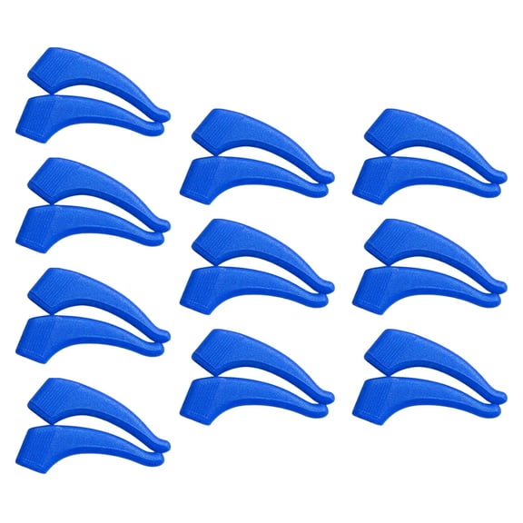 QSTDGVPW 20 pieces Anti Slip Eyeglass Grip Ear Hook Eyewear Retainers Eyeglasses Grip Blue