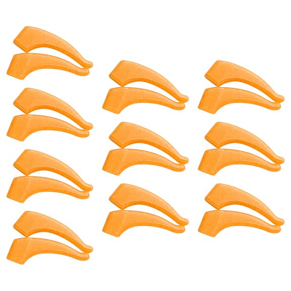 QSTDGVPW 20 pieces Anti Slip Eyeglass Grip Ear Hook Eyewear Retainers Eyeglasses Grip Orange