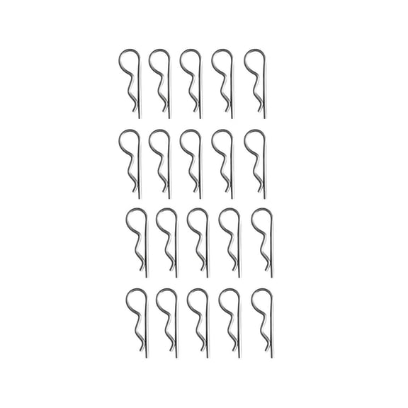 QSTDGVPW 20xR Pins Shaft Retaining Clip Stainless Steel Split Cotter Spring Pin-1.2mm