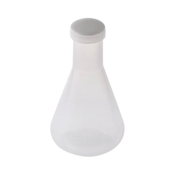 QSTDGVPW 250ml Conical Erlenmeyer Flask, Plastic Measuring Cup - Graduated Lab Supplies,