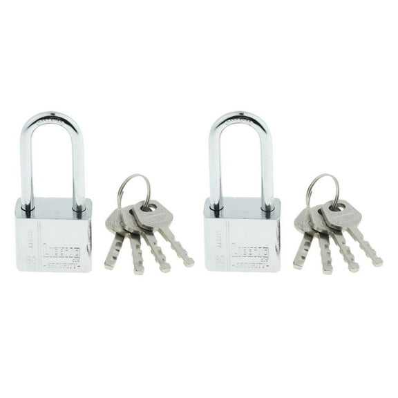 QSTDGVPW 2Metal Security Safety Lockout Padlock with Long And Short Shackles 30x68mm