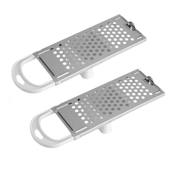 QSTDGVPW 2PCS New Stainless Steel Noodle Pasta Planer Spaetzle Maker Kitchen Grater, with