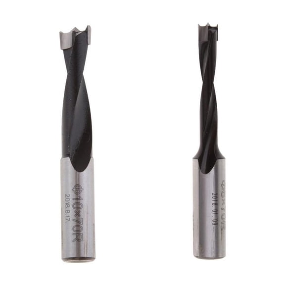 QSTDGVPW 2Pcs 7mm Carbide Brad Point Boring Bits Right Hand Woodworking Drill Bits