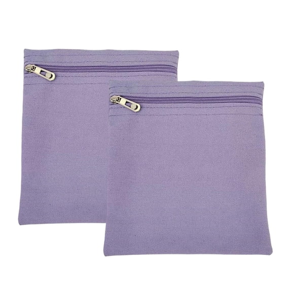 QSTDGVPW 2Pcs Sew in Side Pocket with Zipper Travel Security Pocket for Coats Hoodies purple