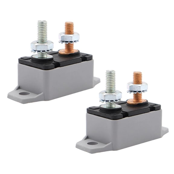 QSTDGVPW 2pcs 30 Amp Automatic Auto Reset Low Profile Circuit Breakers for Motorcycle Car
