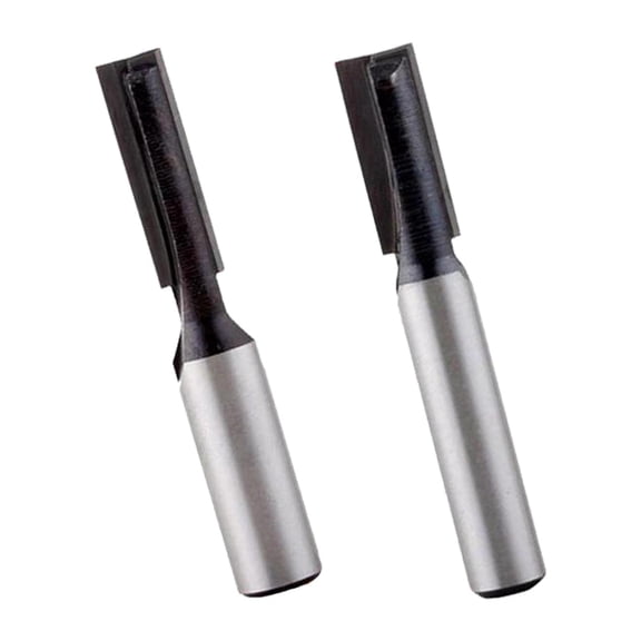 QSTDGVPW 2pcs 8mm Shank Bottom Cleaning Dado Router Bit Wood Cutting Tool