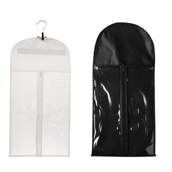QSTDGVPW 2pcs Dustproof Hair Extensions Wig Stand Storage Bag Holder Protector Hanger
