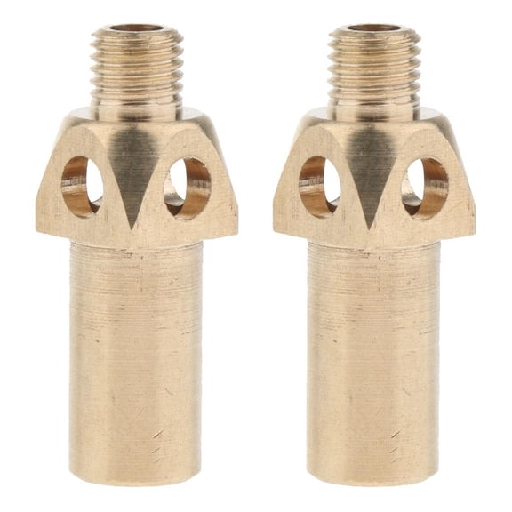 QSTDGVPW 2x Brass Spare Parts Tip/Jet/ Burner Cooking Stove Nozzle for Propane LP Gas