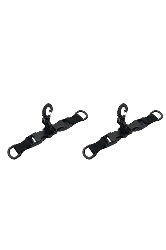 2x Molle Backpack Nylon Webbing Strap Buckle D Ring Hook Carabiner Keychain