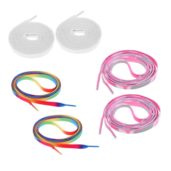 QSTDGVPW 3 Pairs Unisex Skate Shoelaces Roller Skates Skating Boot Strings DIY Laces
