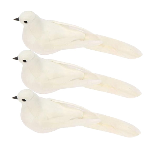 QSTDGVPW 3 Pcs Pigeon Figurine Outdoor Garden Patio Lawn Decor Ornament Statue Bauble