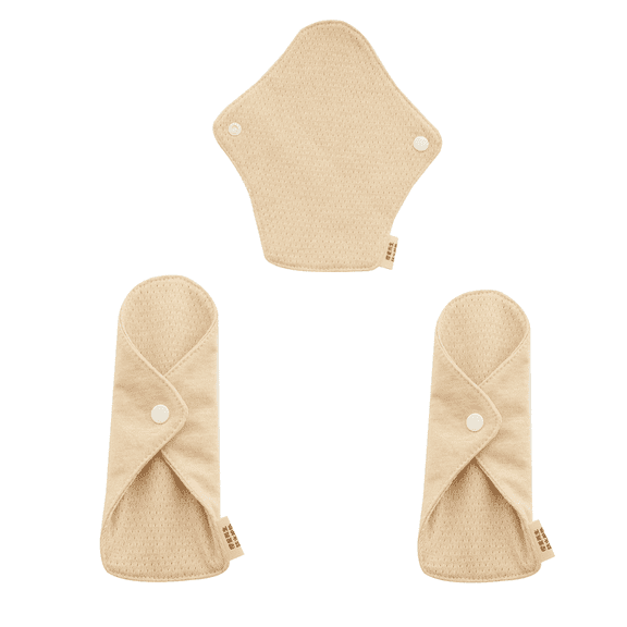 QSTDGVPW 3 Pcs Reusable Sanitary Towels Pads Cloth Washable Menstrual Pads 7.1 inch