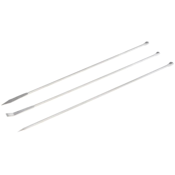 QSTDGVPW 3-Piece Micro Lab Scoop Spoon Spatula Powders Stainless Steel Sampling Spoon