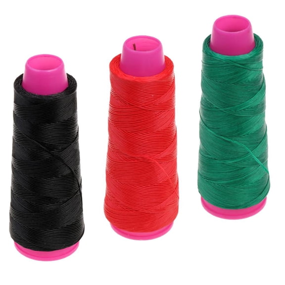QSTDGVPW 3 Pieces 361ft Archery Bow String Material, Red + Green + Black Bowstring Rope