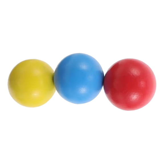 QSTDGVPW 3 Pieces Wooden Bocce Balls Summer Outdoor Game Playground Equipment Interactive