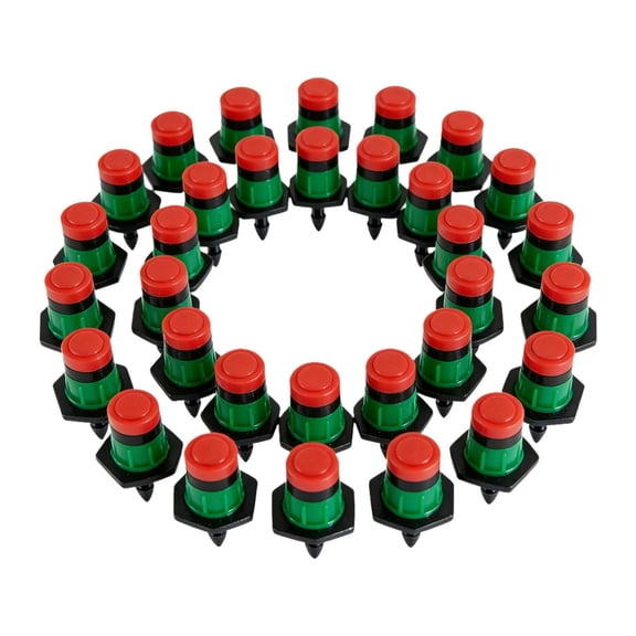 QSTDGVPW 30 Pieces Adjustable Flow 360 Degree Drip Emitter Simple Installation Irrigation