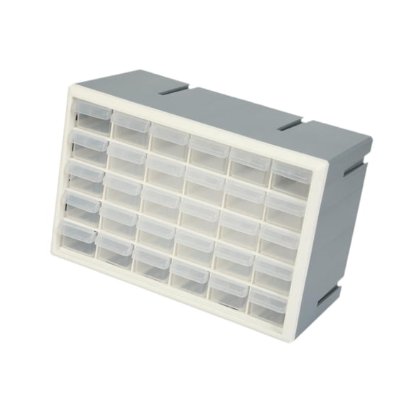 QSTDGVPW 30-drawer Drawer Storage Cabinet Garage Organization Hardware or Craft Cabinet white and grey