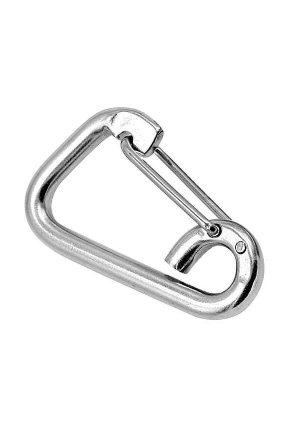 304 Stainless Steel Spring Hooks Carabiner Clip Keychain 60mm 80mm 100mm Camping M8 80mm