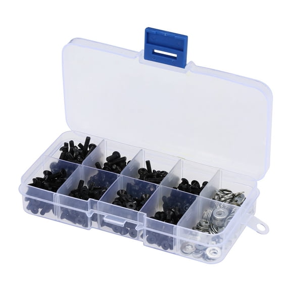 QSTDGVPW 340 in 1 RC Steel Screws Bolts for 1:10 HSP RC Model Car Truck DIY Accessory