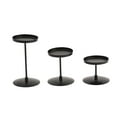 thumbnail image 1 of QSTDGVPW 3Pcs Pillar Candle Holder, Table Centerpiece Classic Desktop Ornament Candlestick Holder Candle Stand for Holiday Living Room Black Plate, 1 of 5