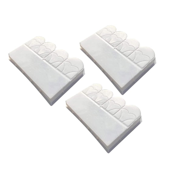 QSTDGVPW 3pcs Garden Fence Mould Concrete Plaster Brick Pool Fence DIY Molds Reusable