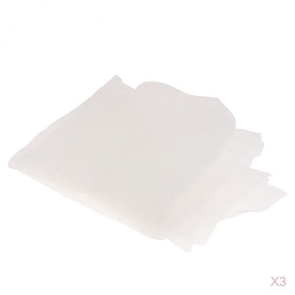 QSTDGVPW 3x Soft Silk Screen Printing Mesh Polyester Mesh 145cm Wide 80T - White