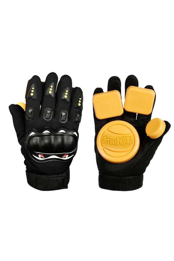 4.33inch Longboarding Gloves with Protector Pucks Protective Slide Roller A A