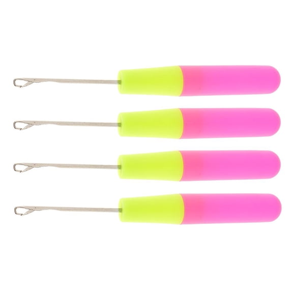 QSTDGVPW 4 Packs 6" Durable Latch Hooks for Micro Braids Micro Braids Knitting Crafts