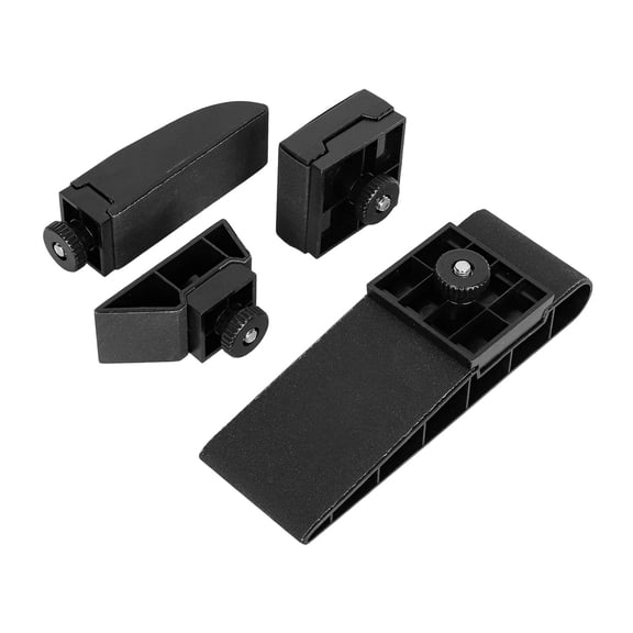 QSTDGVPW 4 Pieces Sandpaper Blocks Square Bevel Wedge Hand Sanding Blocks Corner Grinding Black