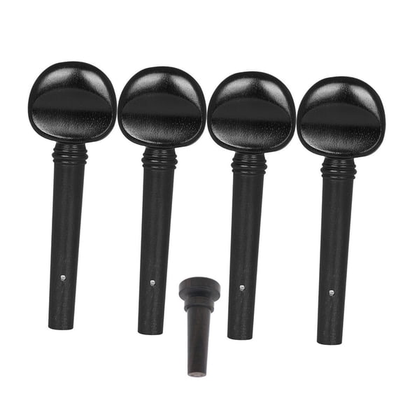 QSTDGVPW 4 Pieces Violin Fiddle Tuning Peg Set Machine Heads for Performance Practice black