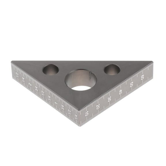 QSTDGVPW 40'' Metric Carpenter Triangle Square Angle Layout Heavy-duty Ruler Roofing Silver