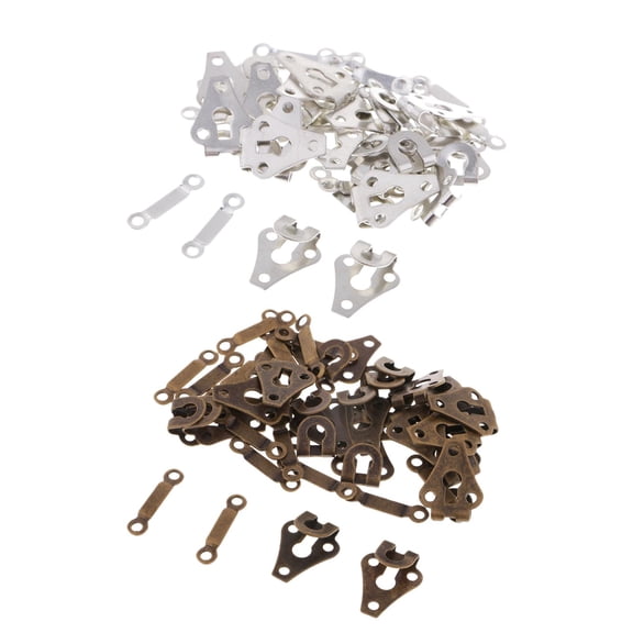QSTDGVPW 40 Pieces Hook And Eye Closures Skirt Trouser Pants Fasteners Waist Expander