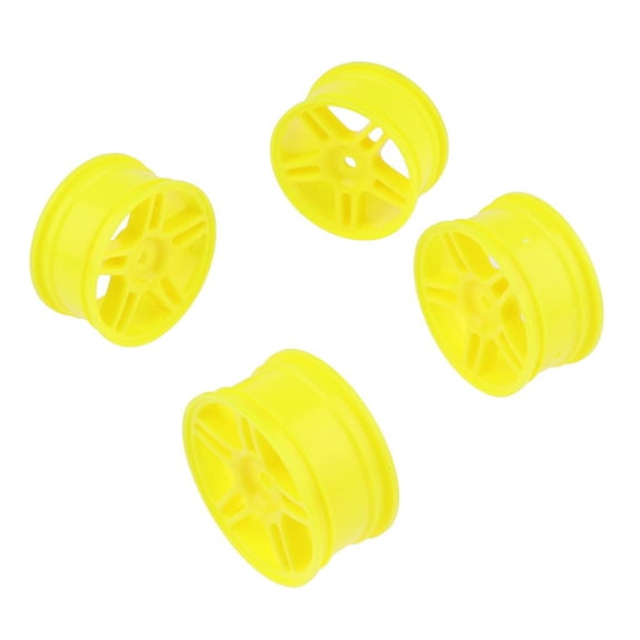 QSTDGVPW 4Pcs HSP94123 with 4 Colors Wheel Hub Rim Car - Yellow