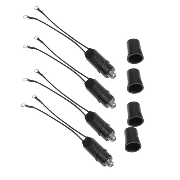QSTDGVPW 4pcs 300 To 75 Ohm Outdoor Antenna Coaxial Cable Matching Transformer VHF/UHF/FM