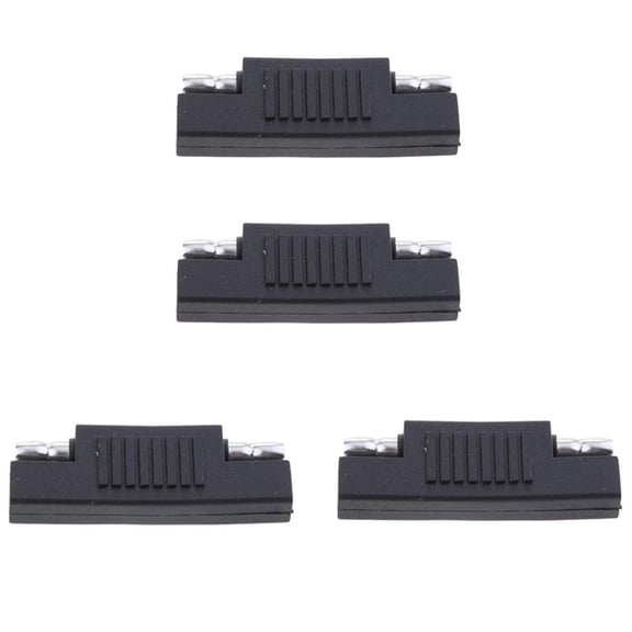QSTDGVPW 4pcs SAE DC Power 2 Pole Flat Male Plug to Male Gender Changer Adapter Connector