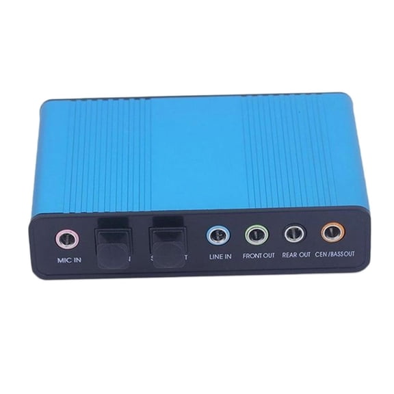 QSTDGVPW 5.1 USB Audio Adapter External Sound Card with S/PDIF Digital Audio, for Laptop,