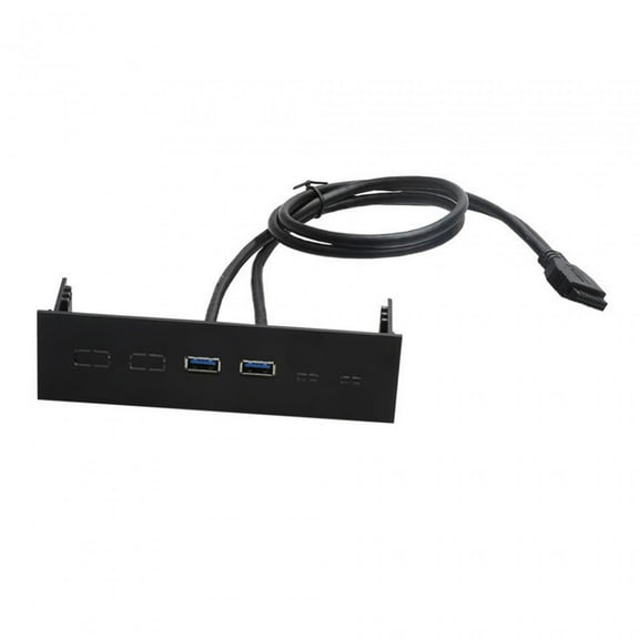 QSTDGVPW 5.25 inch Front Panel USB Hub PC Front Panel High Speed Computer Expansion Board 2 Ports USB 3.0