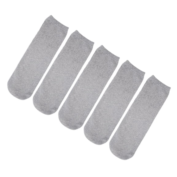 QSTDGVPW 5 Pieces Amputee Socks Stump Socks below Knee Grey Leg Arm Amputees Stretch Soft 28cm