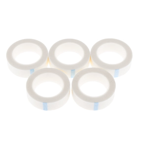 QSTDGVPW 5 Rolls Eyelash Tape Gauze Under Eye Pads Patches for Lashes Extension Perming