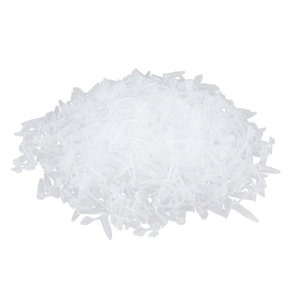 QSTDGVPW 500 Pcs 1.5ml Clear Plastic Graduated Micro Centrifuge Test Tube Vial with Snap