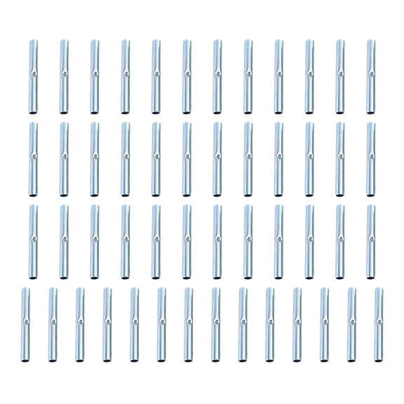 QSTDGVPW 50Pcs Camping Tent Pole Connector for Garden Hoops Joint Tent Pole Repair Sleeve 0.4cm