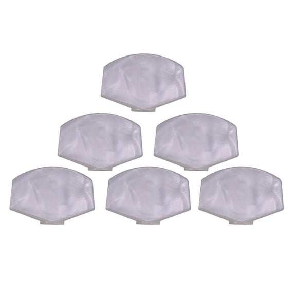 QSTDGVPW 6 pcs. Guitar Machine Heads Buttons Tuning Pegs Button Tuning Pegs Keys - White