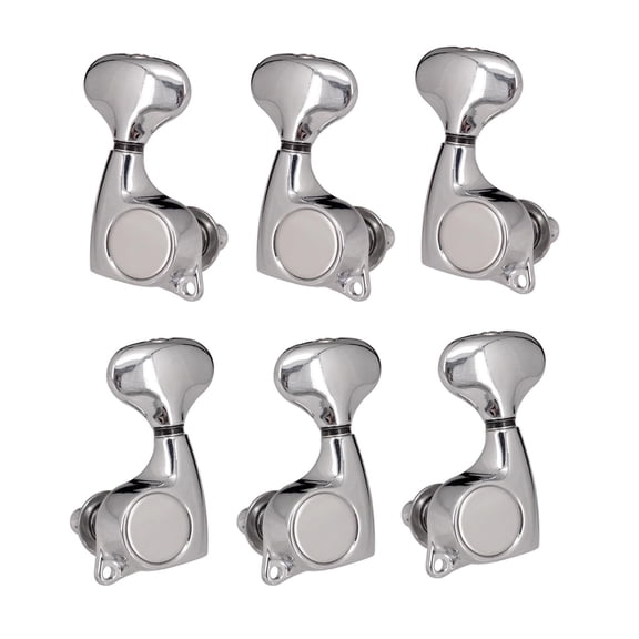 QSTDGVPW 6x Silver Guitar Locking Tuners ,Convenient Precise Practical Durable 1:18 Ratio