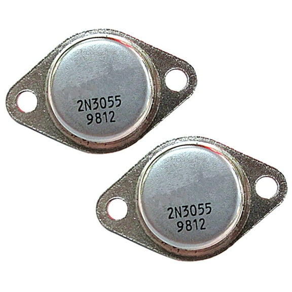 QSTDGVPW AUDION 2N3055 NPN Transistor Base Installation High Power- 115W Widely Use 2Pcs